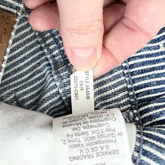 Madewell 9" Mid-Rise Skinny Jeans in Piper Stripe size 27 - Picture 8 of 8